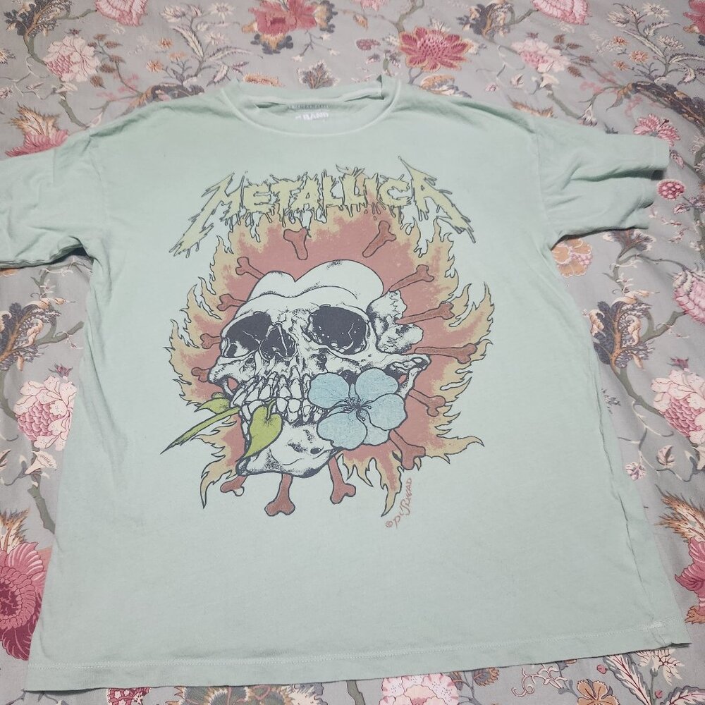 American Eagle Metallica Men's Graphic Tee Multi Color Size Extra Small